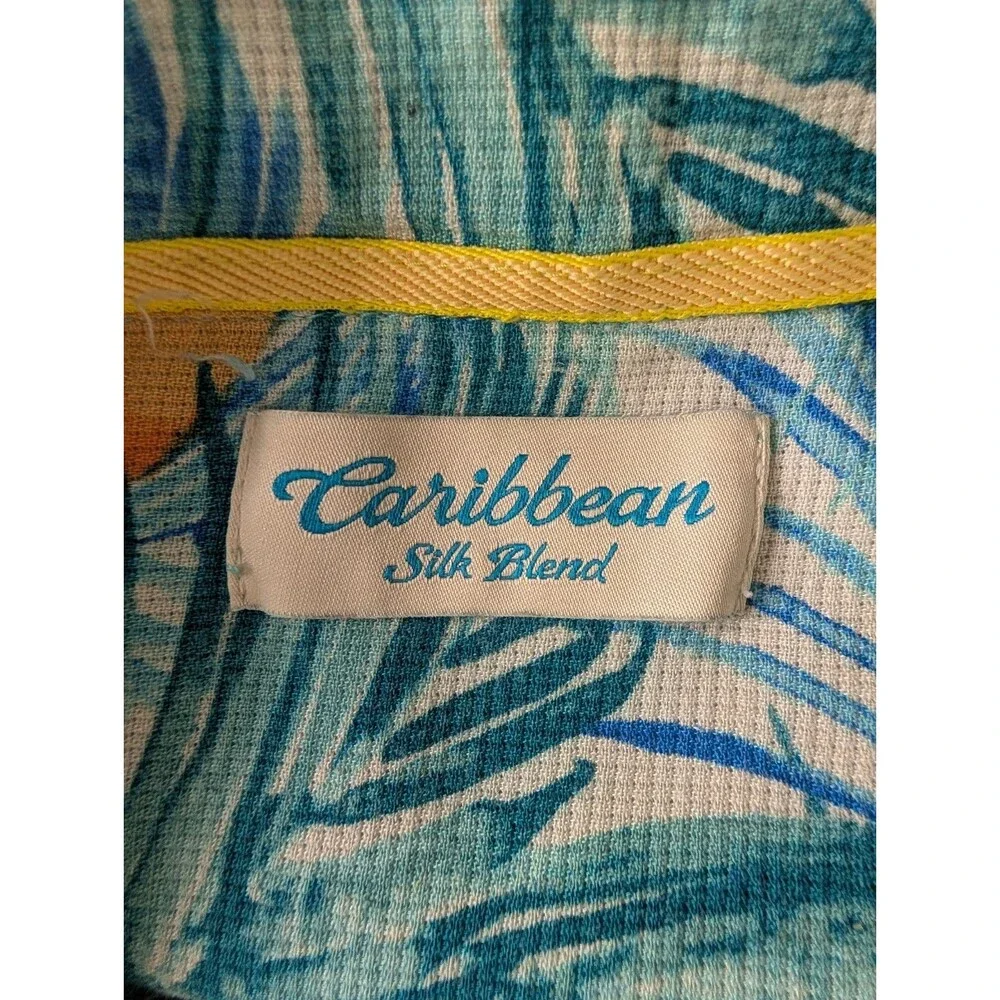 Silk Hawaiian Tropical Toucan Bird Shirt Size 4XB